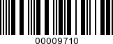 Barcode Image 00009710