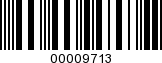 Barcode Image 00009713