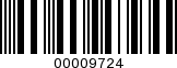 Barcode Image 00009724