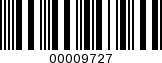 Barcode Image 00009727
