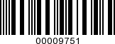 Barcode Image 00009751