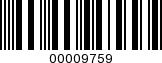 Barcode Image 00009759
