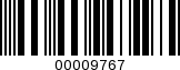 Barcode Image 00009767