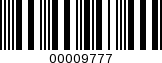 Barcode Image 00009777