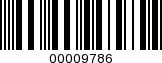 Barcode Image 00009786