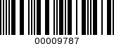 Barcode Image 00009787