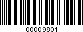Barcode Image 00009801
