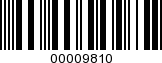 Barcode Image 00009810