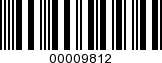 Barcode Image 00009812
