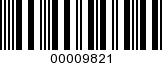 Barcode Image 00009821
