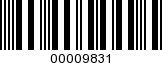 Barcode Image 00009831