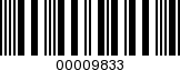Barcode Image 00009833