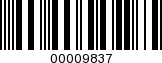 Barcode Image 00009837