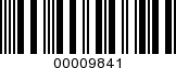 Barcode Image 00009841