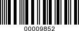 Barcode Image 00009852