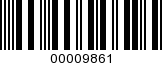 Barcode Image 00009861
