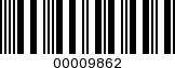 Barcode Image 00009862