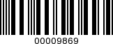 Barcode Image 00009869
