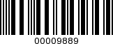 Barcode Image 00009889