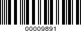 Barcode Image 00009891