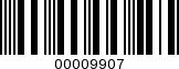 Barcode Image 00009907