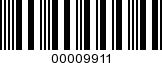 Barcode Image 00009911