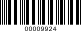 Barcode Image 00009924