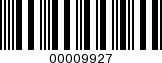 Barcode Image 00009927