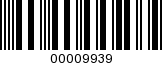 Barcode Image 00009939