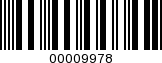 Barcode Image 00009978