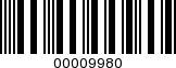 Barcode Image 00009980