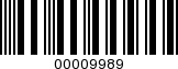 Barcode Image 00009989
