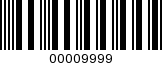 Barcode Image 00009999