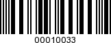 Barcode Image 00010033