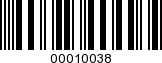 Barcode Image 00010038