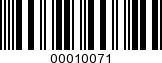 Barcode Image 00010071