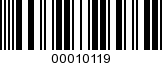 Barcode Image 00010119