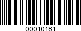 Barcode Image 00010181