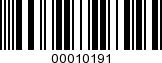 Barcode Image 00010191
