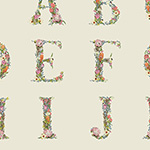 Alphabet Botanical Collection - Panel DV3733