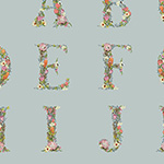 Alphabet Botanical Collection - Panel DV3734