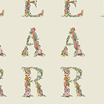 Alphabet Botanical Collection - Panel DV3736