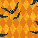 Midnight Haunt - Harlequin Bats in Gourd