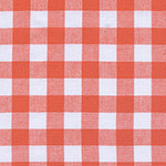 Checkers - Half Inch Gingham in Coral
