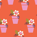 Amelie - Flowerpots in Orange