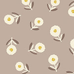 Bloom - Scattered Flowers in Taupe