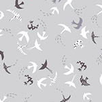 Dashwood Ditsies - Birds in Silver