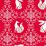 Starlit Hollow - Fox and Hare in Red