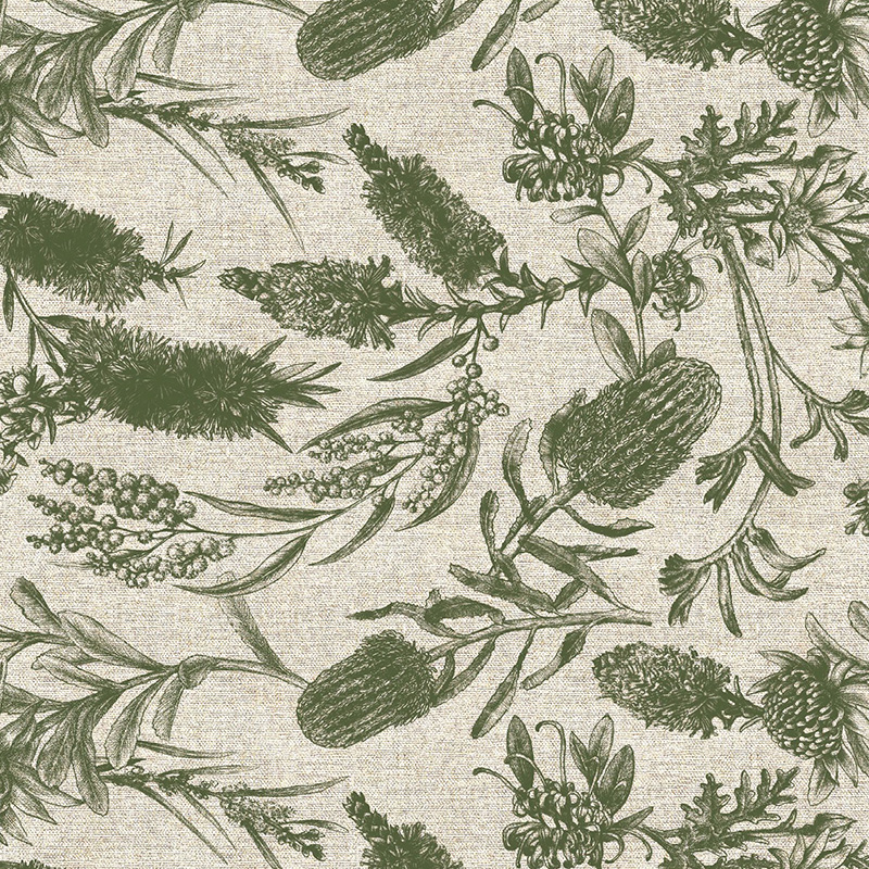 Little Aussie Linen - DV 3158 in Olive - Click Image to Close