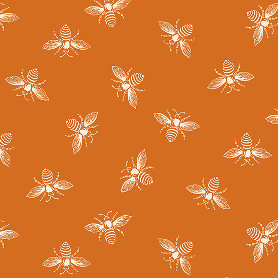 French Bee - Bees in Pumpkin - Click Image to Close